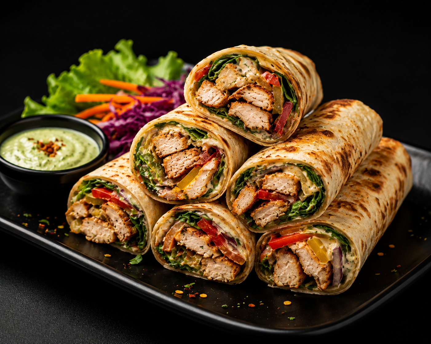CHICKEN SPIN ROLL