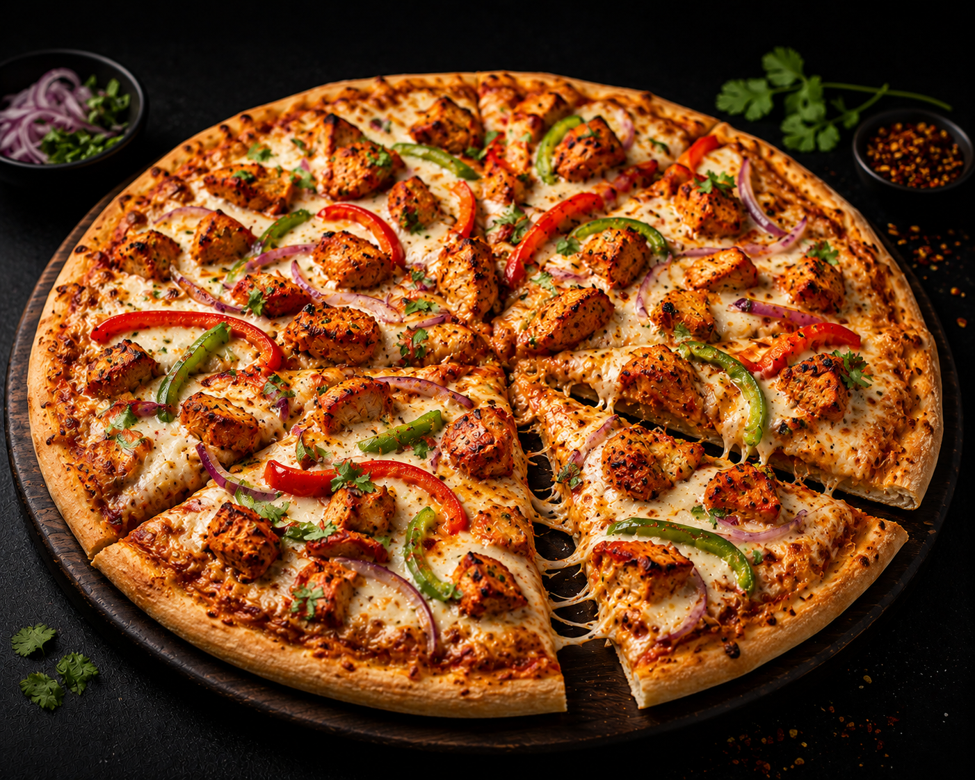 CHICKEN TANDORI PIZZA