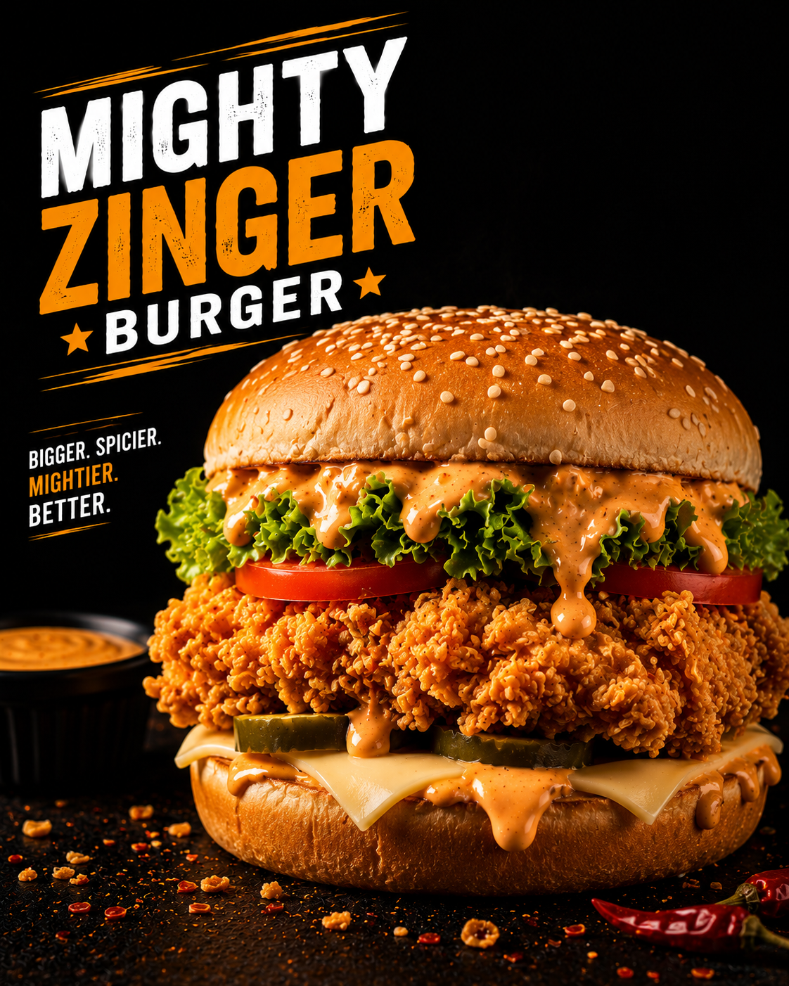 MIGHTY ZINGER BURGER